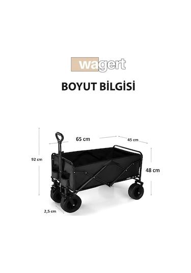 Küçük Boy Çok Amaçlı Katlanır Kamp Piknik Tatil Sahil El Arabası Vd35