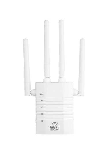 Xindoker Beyaz 4 Antenli 1200mbps Wifi Tekrarlayıcı - 2.4ghz & 5ghz Çift Frekanslı Sinyal Güçlendirici Eu Standartı