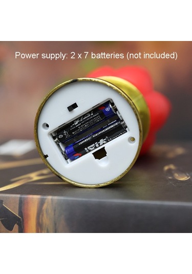 Led Elektronik Mum Lotus Lambası Dekoratif Işıklar Kırmızı Pembe Siyah