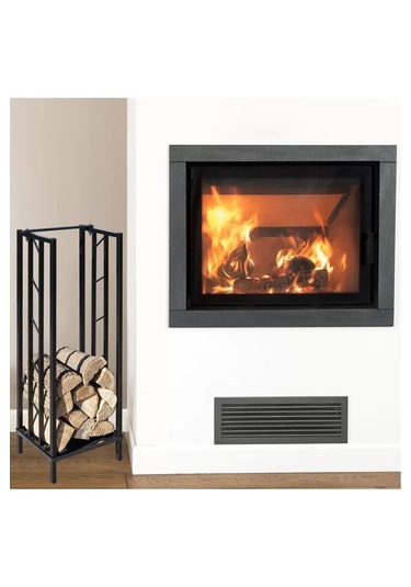 Dekoratif Metal Şömine Ve Soba Yanı Odunluk