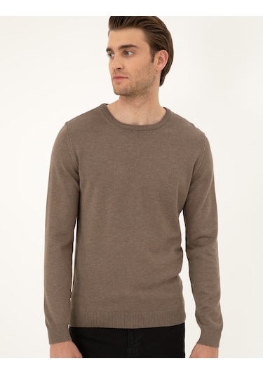 Pierre Cardin Erkek Vizon Melanj Kazak /triko 50296575-vr174 Vizon Melanj