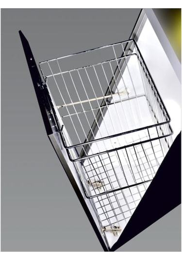 Kapağa Monte. Askılı Metal Çamaşır Sepeti-Wire Laundry Basket Daç-210 GENİŞLİK-43 cm