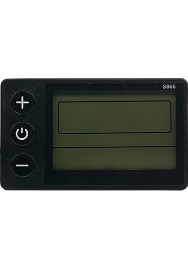 S866 Elektrikli Bisiklet Lcd Ekran 24v 36v 48v E-bike Y26383 Siyah Siyah