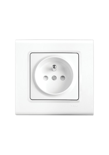 Viko Linnera Beyaz Ups Priz Çocuk Korumalı Çerçeveli