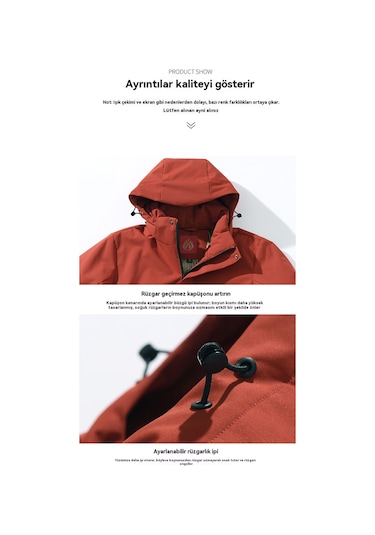 Yeni Tarz Kadife Ve Kalınlaştırılmış Ceket Kırmızı