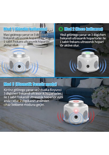 Pro Pır Sensor 360 Pest Repeller Ultrasonik-elektronik Fare Haşere Akrep Yarasa Kovucu