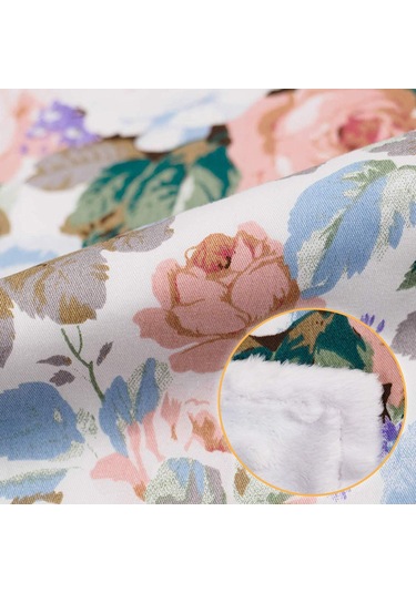 Suofeng Bebek Araç Koltuğu Güneşlikli Örtü - Pamuklu Ve Polyester, 100x78cm, Çiçek Desenli