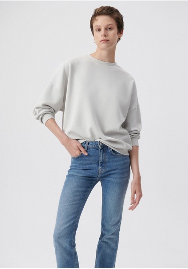 Mavi - Lux Touch Gri Sweatshirt 168837-70074 Gri