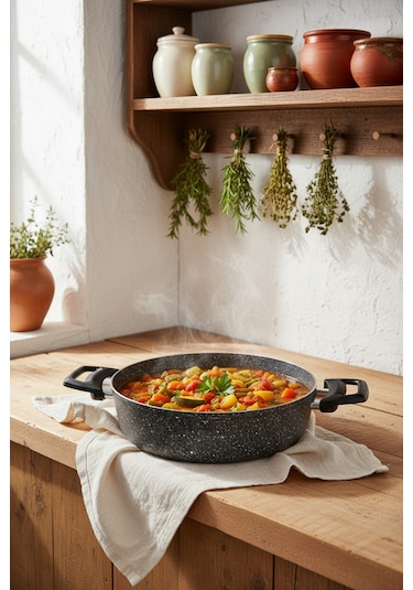 Bernardo Anita 13 Parça Tencere Seti Gri Gri