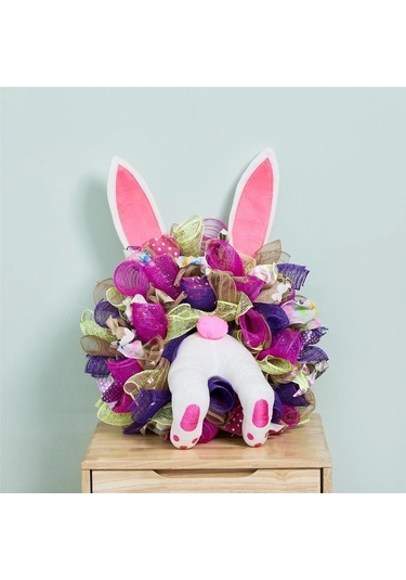 Ulzyvf Yenilikçi Pembe Tavşan Poposu - Bahçe Çiminde Süslenir - Çalı Oyunları İçin İsteğe Bağlı Dekorasyon