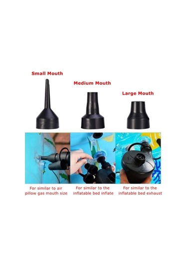 12v Araç Çakmağından Çalışan 3 Başlık Çift Fonk. Elektrikli Pompa Çok Renkli