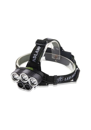 Shineyee Usb Şarjlı 6 Modlu 5 Led Güçlü Fenerli Outdoor Kafa Lambası - Ergonomik 3t6+2xpe Beyaz Işık, 2 5000mah Pil Ve Usb Kablosu Dahil Çok Renkli