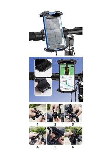 B360 Motosiklet E Scooter Bisiklet Telefon Tutucu Gidona Bağlantı