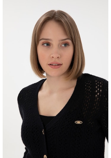 U.s. Polo Assn. Kadın Lacivert Hırka Triko 50312921-vr033 Lacivert