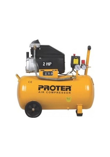 Proter 2 Hp 8 Bar 50 LT Yağlı Hava Kompresörü