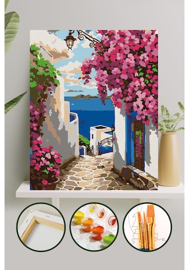 Sayılarla Boyama Tuval Seti 40x50 Cm - Alaçatı