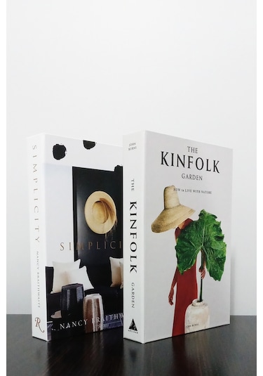 2'li Dekoratif Kitap Kutu Görünümlü Simplecity & Kinfolk Garden Temalı