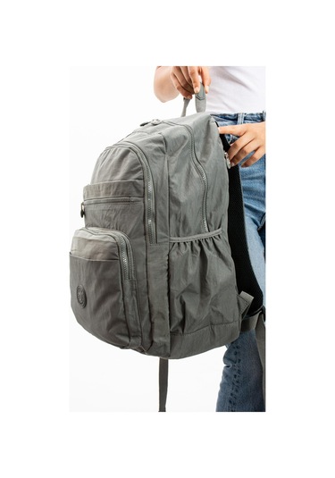 Ultra Hafif Çok Cepli Su Geçirmez Sırt Çantası Unisex Gri Model: 571-1b - Gri