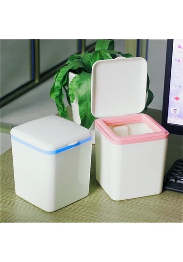 Tongxida Yaratıcı Küçük Yatak Başucu Çöp Kutusu Beyaz Beyaz