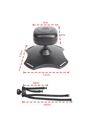 Qingmipy Wifi Bebek Gözetleme Kamerası - 360 Dönebilir, Gece Görüşlü, Usb Güçlü, Araç İçi Bebek İzleme Sistemi, Beyaz