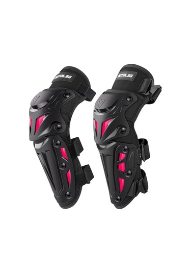 Sones Motolsg Mt-05 Motosiklet Bisiklet Sürme Koruyucu Dişli 2'si 1 Arada Dirsek Pedleri Pembe