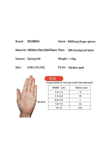Trendooze Tam Şok S209 Rüzgar Rockbros Parmak Geçirmez Emici Eldiveni Ekran Dokunmatik Çift Bisiklet Bir Kt