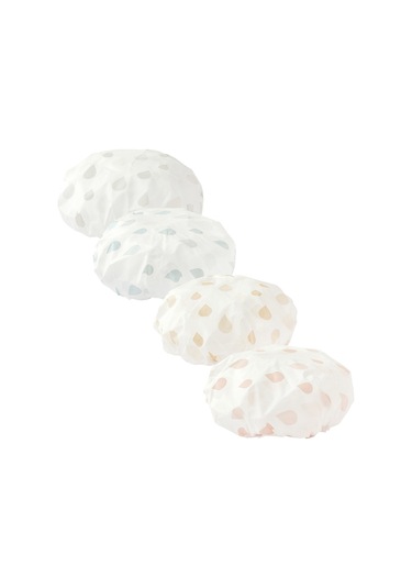 Xindoker Kadınlar İçin Su Geçirmez Duş Şapka, Peva Malzemeyle Yapılmış, Ev Kullanıma Uygun, Pembe Renk, Ticari Satış İçin Uygun Pembe