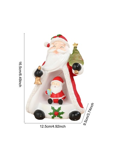 Suntek Işıklı Yılbaşı Süsü Masaüstü Heykeli Noel-baba