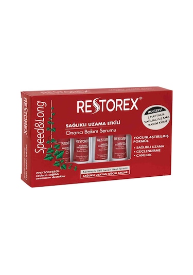 Restorex Onarıcı Saç Bakım Serumu 7 Adet x 6 Ml Sağlıklı Uzama Et
