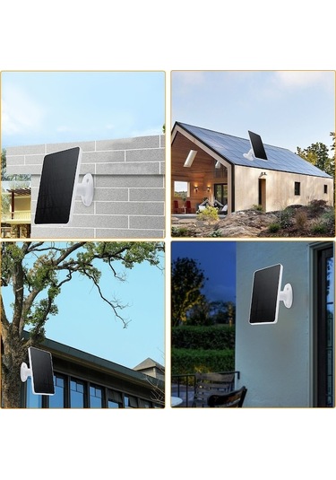 Besthome1 10w Güneş Panelli Ip66 Su Geçirmez Kamera, 360 Ayarlanabilir, Type-c, Güvenlik Kamera İçin