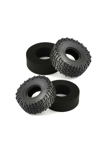 Yaozixa 1.9 İnç Kauçuk Rc Lastikler - 4 Adet, 120mm Çapı, Trax Trx4/scx10/rgt Jeep Uyumlu