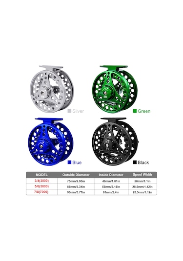 Gajeena Fr01 Tam Metal Fly Olta Makarası - Yeşil, 7/8, 2+1 Bb Rulman, Hafif Ve Dayanıklı