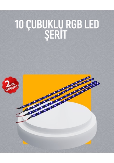 Led Yağmur Işığı Seti 10 Adet Meteor Çubuk Aydınlatma