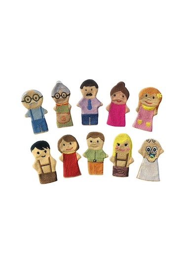 İnsanlar Parmak Kukla Seti 10'Lu