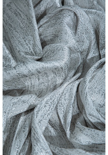 Venice Fon Perde Beyaz Gümüş 200x280 Beyaz