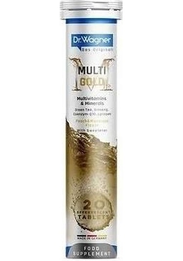 Dr. Wagner Multi-Gold Multivitamin+Mineral 20 Efervesan Tablet