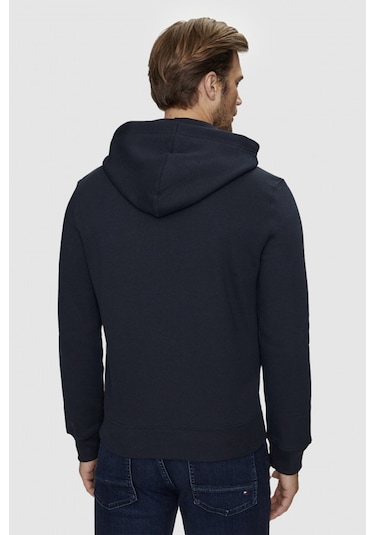 Guess Erkek Gj İnce Fermuar Kapüşonlu Sweatshirt - Lacivert Lacivert