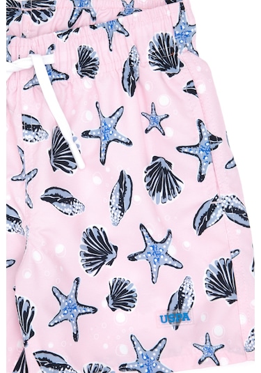 U.s. Polo Assn. Erkek Çocuk Açık Pembe Deniz Şortu 50309641-vr078 Acık Pembe