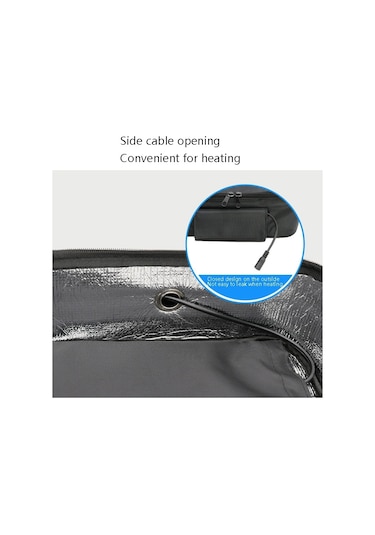 Sones Mzl005 12v Gıda Isıtıcıları Elektrikli Isıtıcı Öğle Yemeği Kutusu Konteyneri Siyah