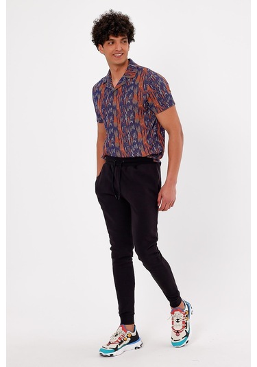 Jahr Marc Ekstra Slim Fit Siyah Erkek Eşofman Altı Siyah