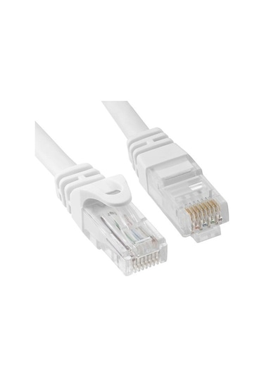 Cat6 Utp Patch Cord 2M Beyaz 24 Awg Fabrikasyon Uçlu