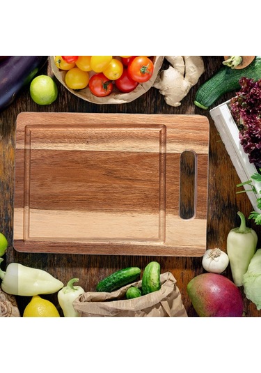 Suntek Magideal Meyve Peyniri Için Ahşap Doğrama Tahtası Asma Delikli