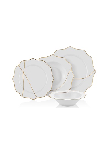 The Mia Dor 24 Parça Yemek Seti - Bone Porselen