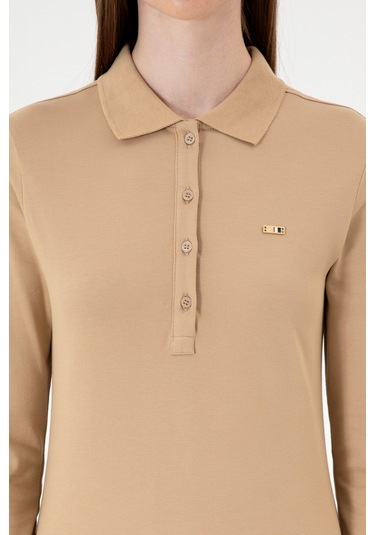 U.s. Polo Assn. Kadın Kum Sweatshirt 50313593-vr085 Kum