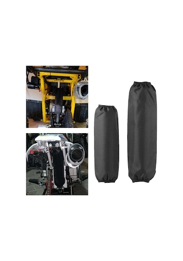 Dianziye Motorsiklet Amortisör Koruyucu Kılıf Nilon Siyah 27cm Su Geçirmez Toz Engeli Tüm Modelleri Uyumlu