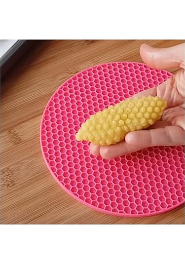 Hanedanev Yanmaz Silikon Nihale Yuvarlak Petek Dokulu Nihale Kalburabastı Esnek Nihale