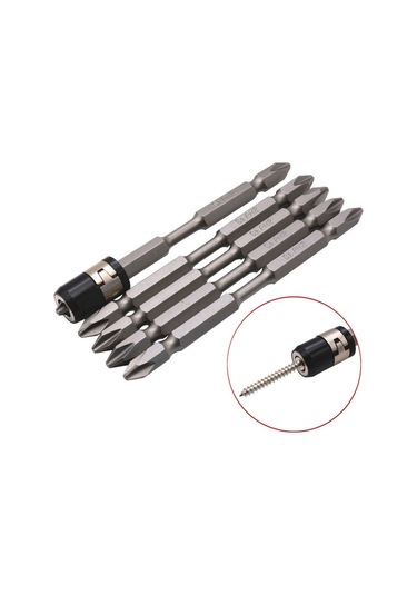 Ccgloball S2 Tornavida Ucu Seti 100mm Çapraz Güçlü Manyetik Sürücü Çelik Matkap Ucu Seti Çift Uçlu Hex Shank İle 7 Parça