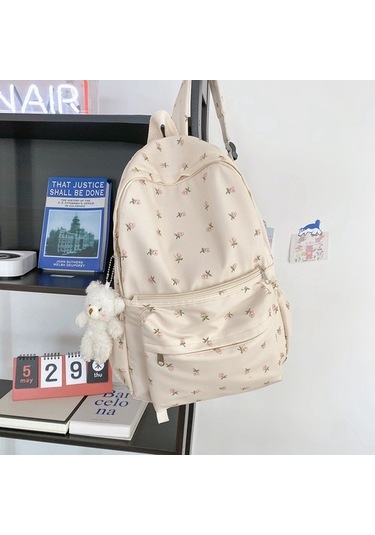 Sırt Çantası Okul Çantası Eğlence Büyük Kapasiteli Bilgisayar Sırt Çantası Eb5397 Bej