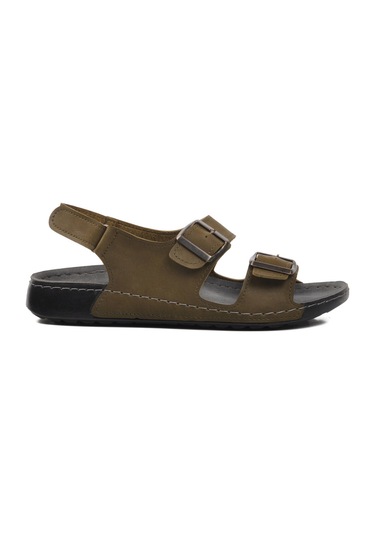 Yeşil Erkek Düz Sandalet 80-954 M Yeşil