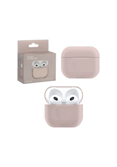 Proaks Airpods Uyumlu 4 Kılıfı 330981480 Tozlu Pembe